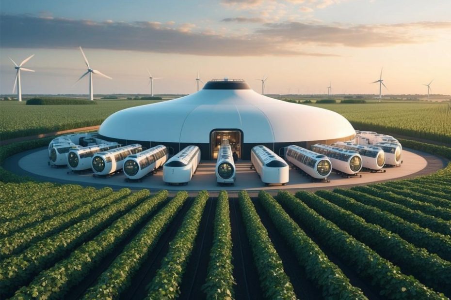 A futuristic farm concept