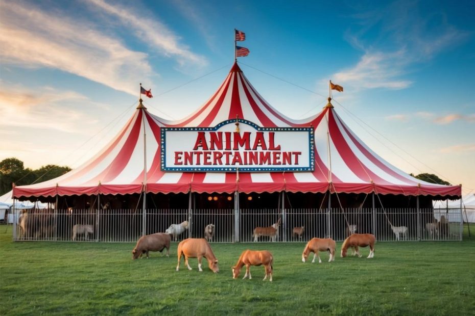 Animals at a circus