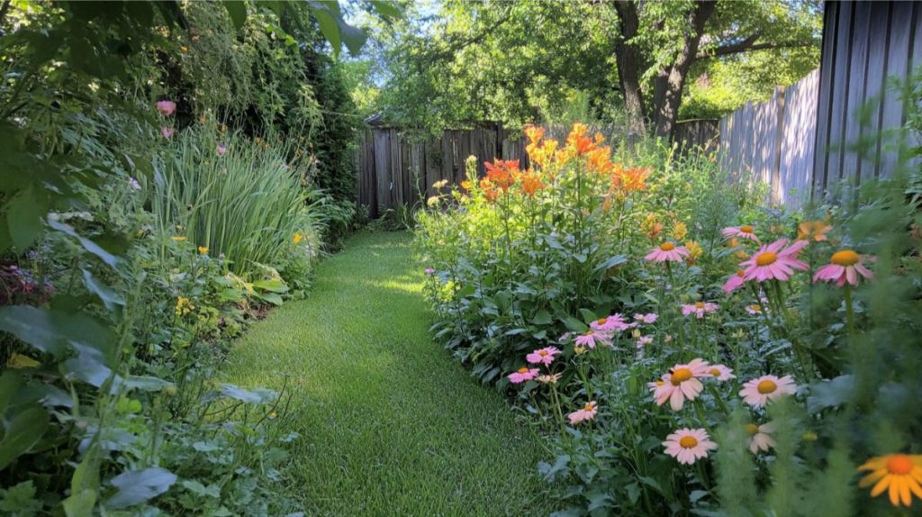 Native plants growing in the backyard