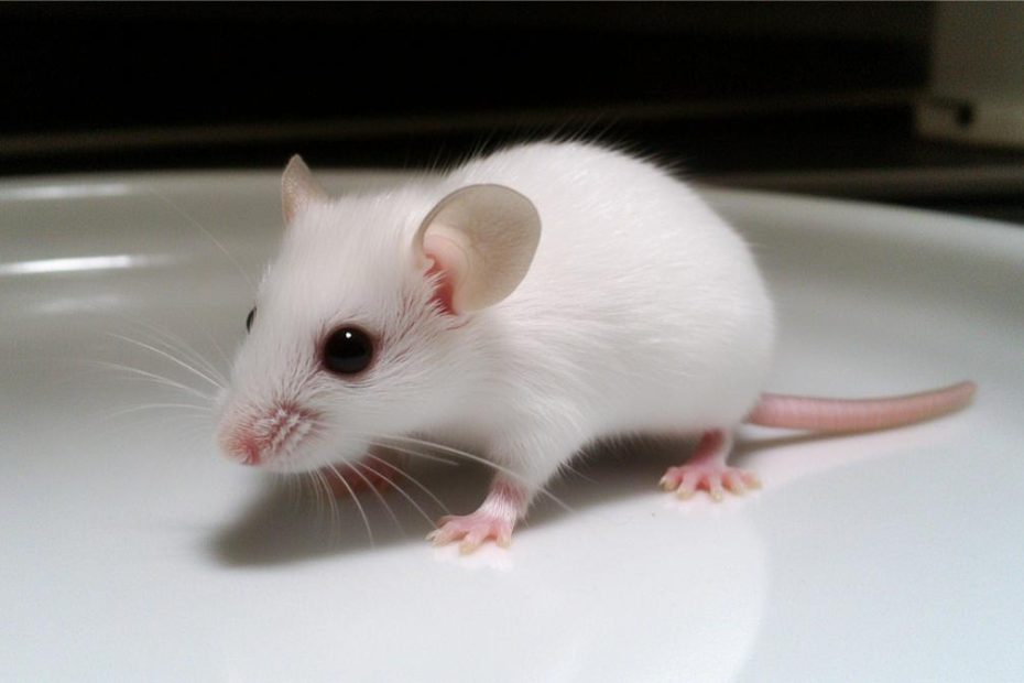 A white lab mouse