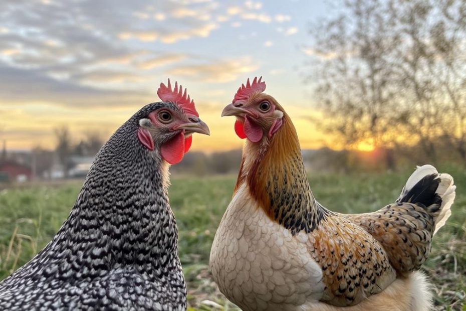 Free-range chickens on a local farm