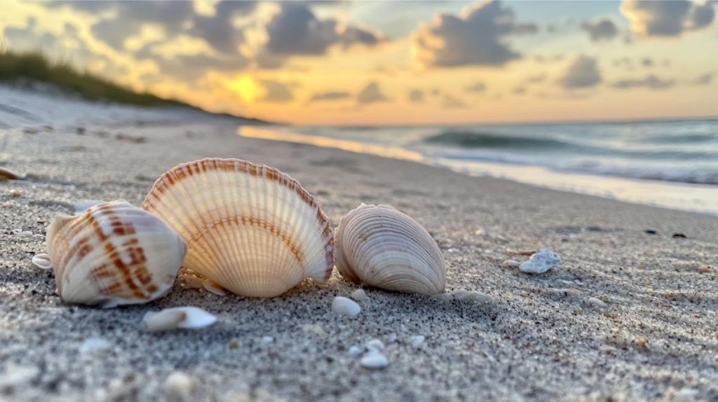 Seashells on the beach