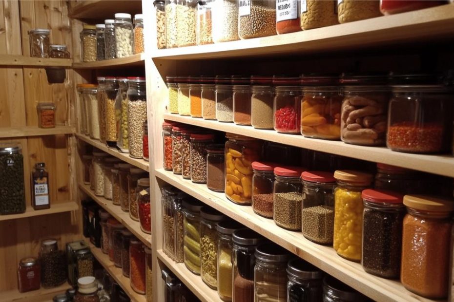 A well-stocked pantry